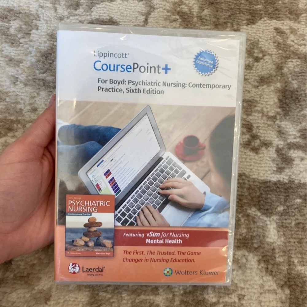 Lippincott Course Point + plus 
Boyd Psychiatric Nursing Contemporary Practice